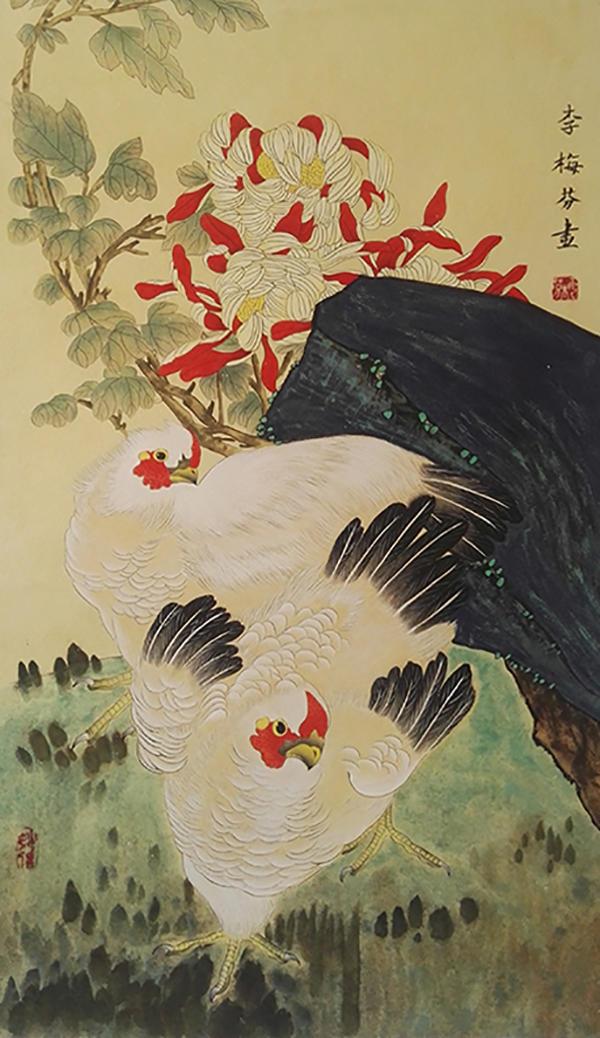 工笔画名家李梅芬