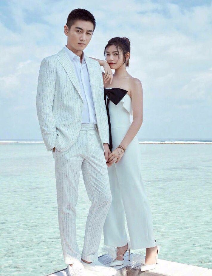 一对貌合神离的明星夫妻陈晓陈妍希拍写真全程无眼神交流