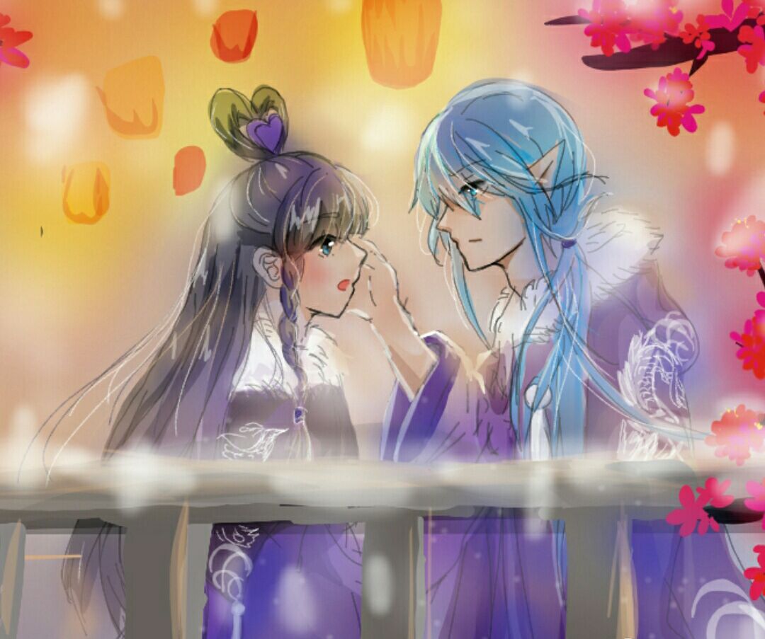 叶罗丽当王默和水王子穿越到古代7张二次元古风图太美了