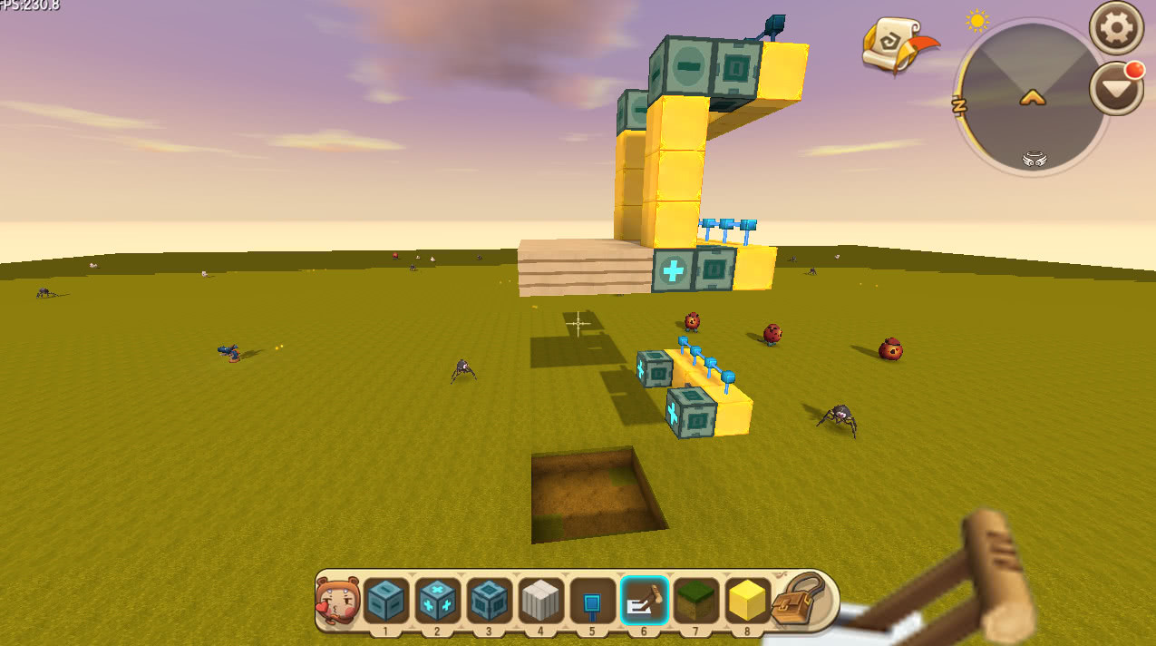 迷你世界四步打造智能电梯手动选楼层200米高楼轻松上