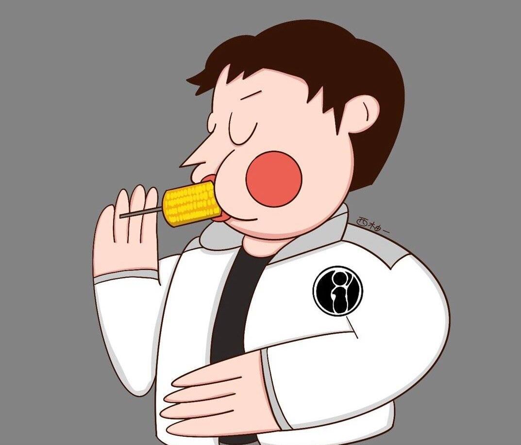继吃热狗之后,王思聪又奉上了新表情包,大口吃玉米的表情包出炉