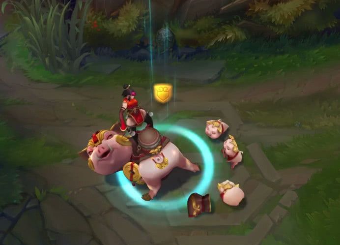 lol猪年限定曝光:猪妹塔姆中国风满满,vn抱着金猪射烟花