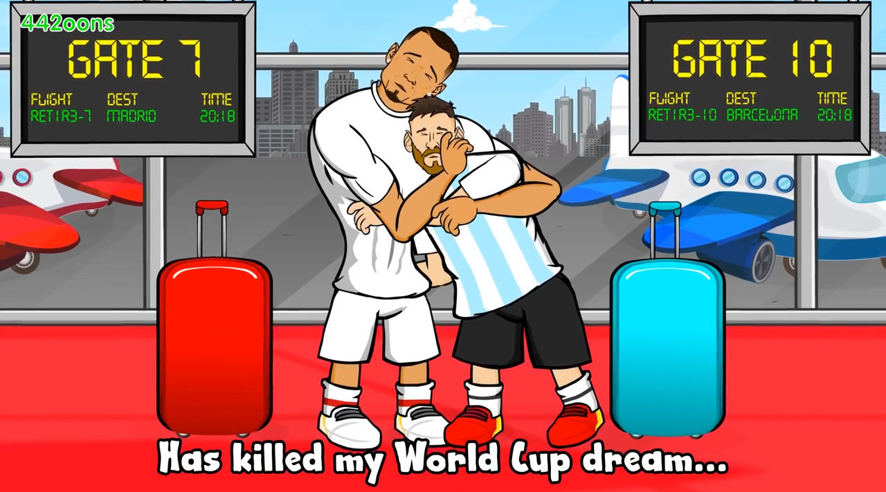 【动画恶搞梅西C罗携手回家】俄罗斯世界杯阿