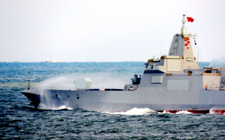 055大驱拉萨舰揭幕美专家美军对华的最大优势正在逐渐丧失