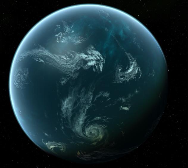 深邃的海洋行星