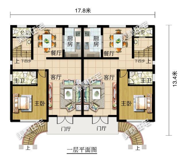 农村独一无二的双拼别墅豪华又气派路人都看呆了