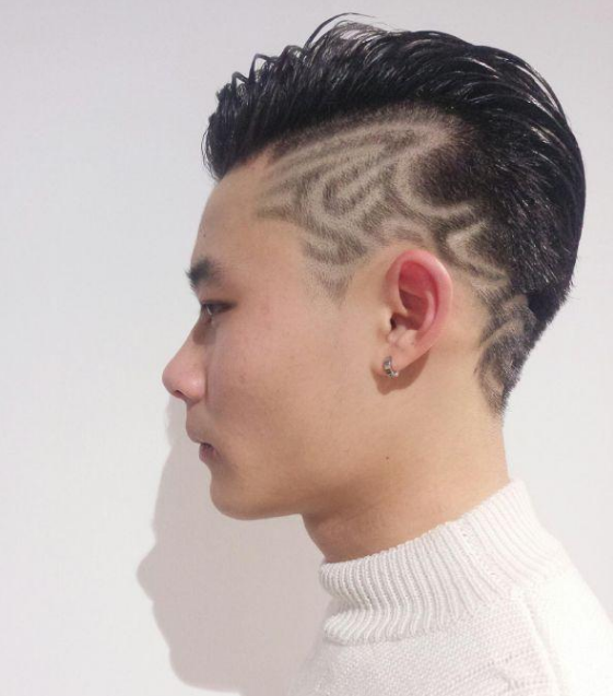 男士"刻痕"发型,帅气又有型!