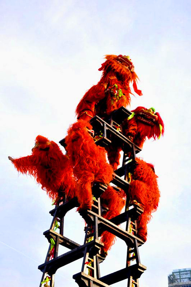 仡佬族高台舞狮,曾经濒临失传的绝艺,入选非遗后焕发生机
