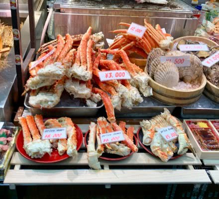 逛日本海鲜市场,想吃却不敢吃,每吃一口都是痛并快乐着