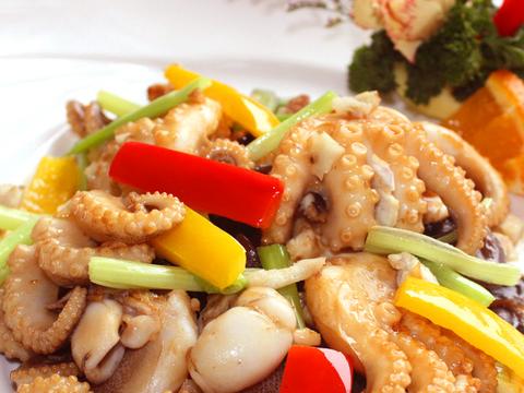 家常菜之"沙姜爆炒八爪鱼"