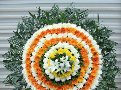 网上花圈店代送同事花圈免费提供悼念老人花圈挽联