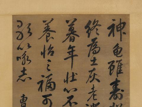 书学鲜于枢|边武行书《龟虽寿立轴》|龟虽寿立轴|行书|鲜于枢_新浪新闻