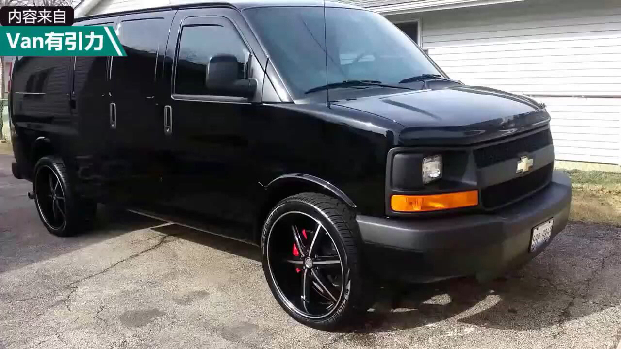 van事通 性能车 微博汽车趣闻美式大van咋改装?超大轮圈 车头砂石挡.