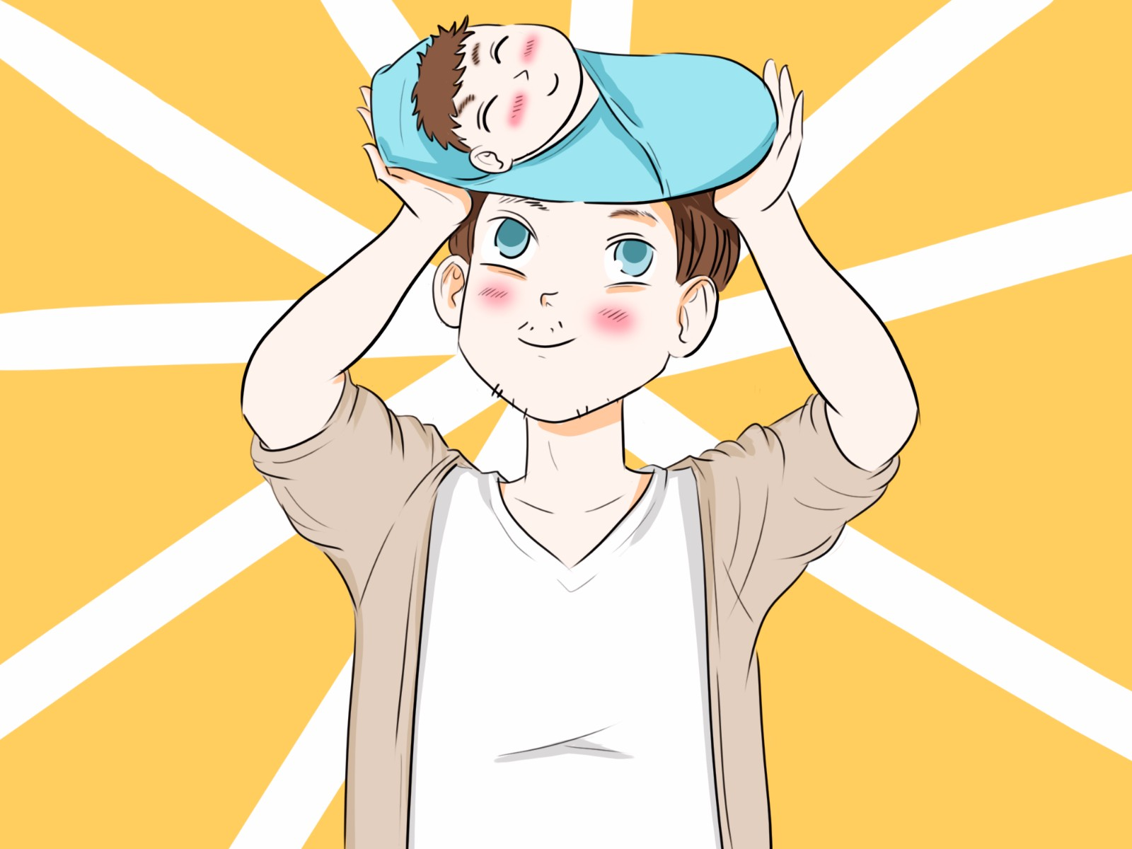 当爸的可以在女儿面前不穿上衣吗孩子一句话点醒这么做的爸爸