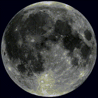 月球潮汐锁定动态图图片