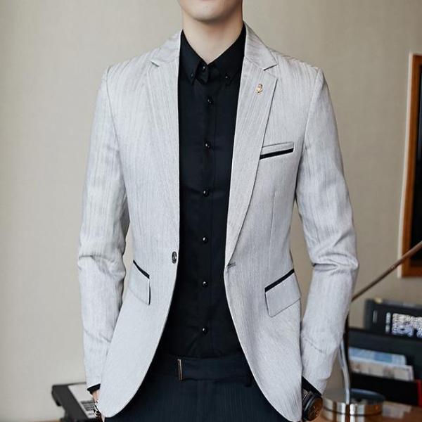 绅士男西装外套,稳重上档次,时髦减龄怎么搭都帅气