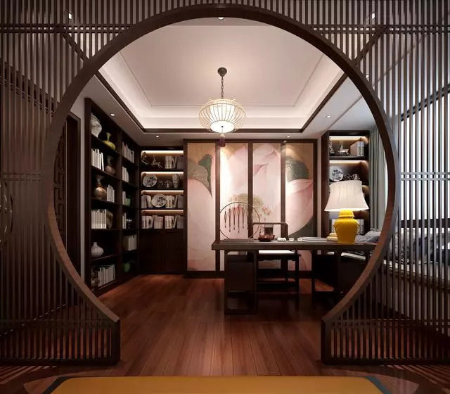 新中式书房装修,羡慕不来的古风古韵!