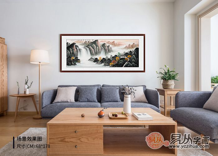 客厅挂什么画装饰好,国画山水竟是如此的惬意|画家_新浪新闻