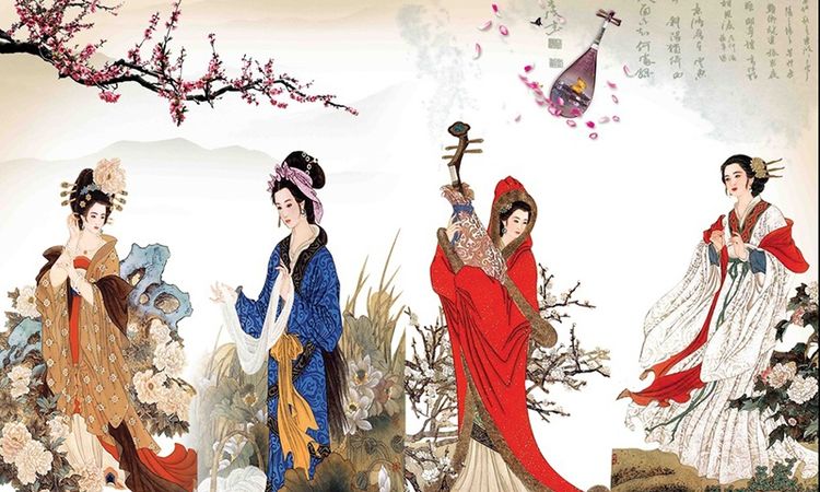 我国古代四大美女的结局有人惨死有人失踪只有西施获得幸福