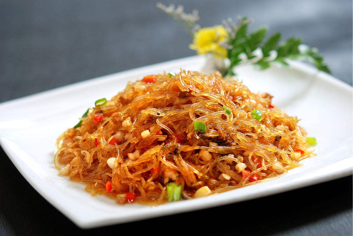 这样一道肉末炒粉丝就做好啦!