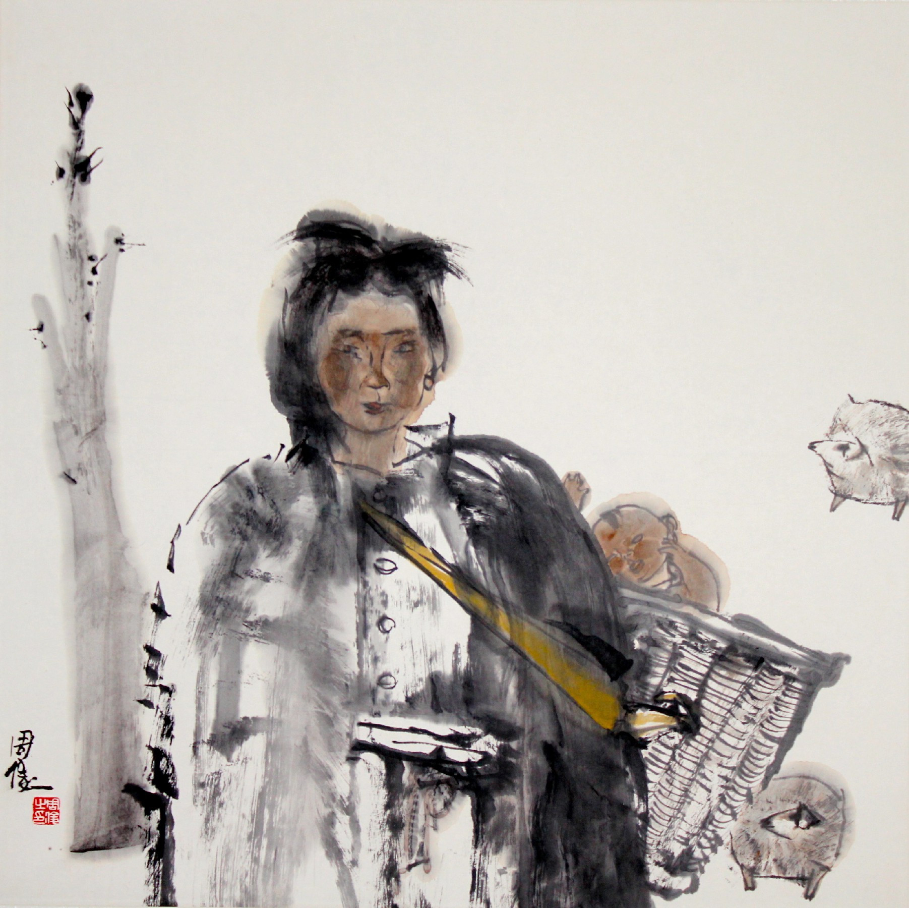 邵大箴:他笔下的人物形神兼备,形式语言很有艺术感染力!