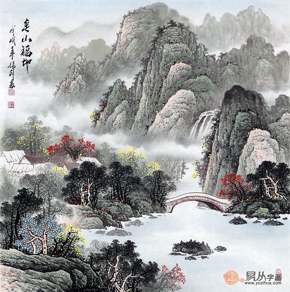朋友家的餐厅很有情调,跟悬挂的山水画有关?