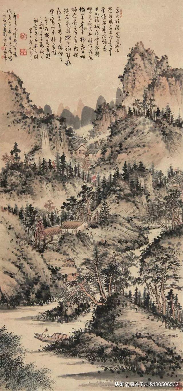 京津画派大才陈半丁,天下几人画山水