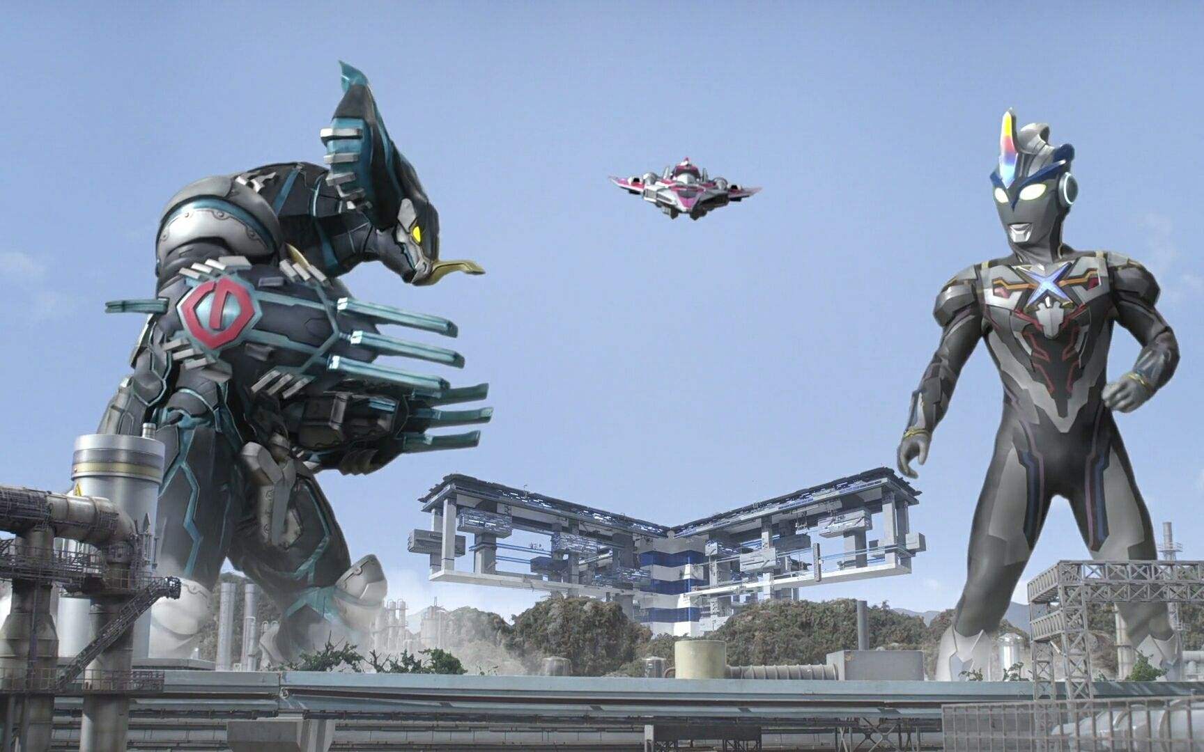 奥特曼打败怪兽之后,将自己的彩色计时器留在地球上,让地球人利用其