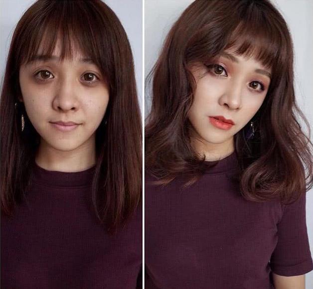女生化妆前vs化妆后简直判若两人网友整容了吧