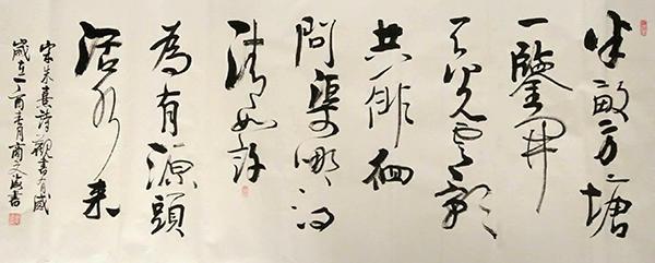 书法家商文海行云流水落笔如云烟