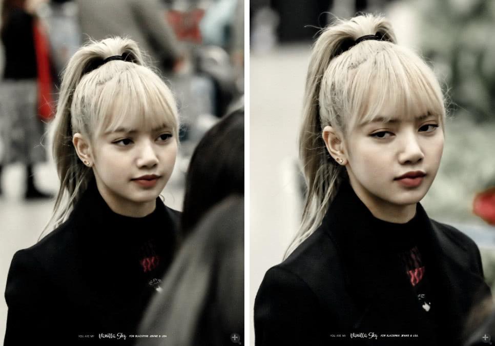 lisa近照, 欧式双眼皮瞩目! 照片白到发光, 不愧是泰国人!