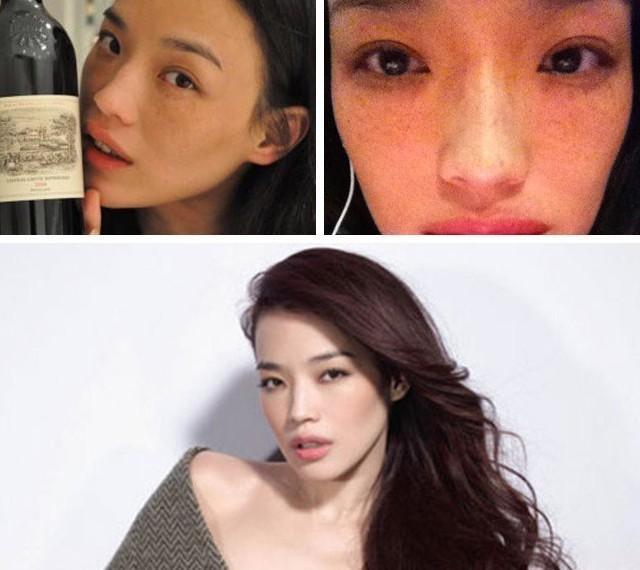 你们的女星卸妆前后,baby黑,董卿老,王丽坤