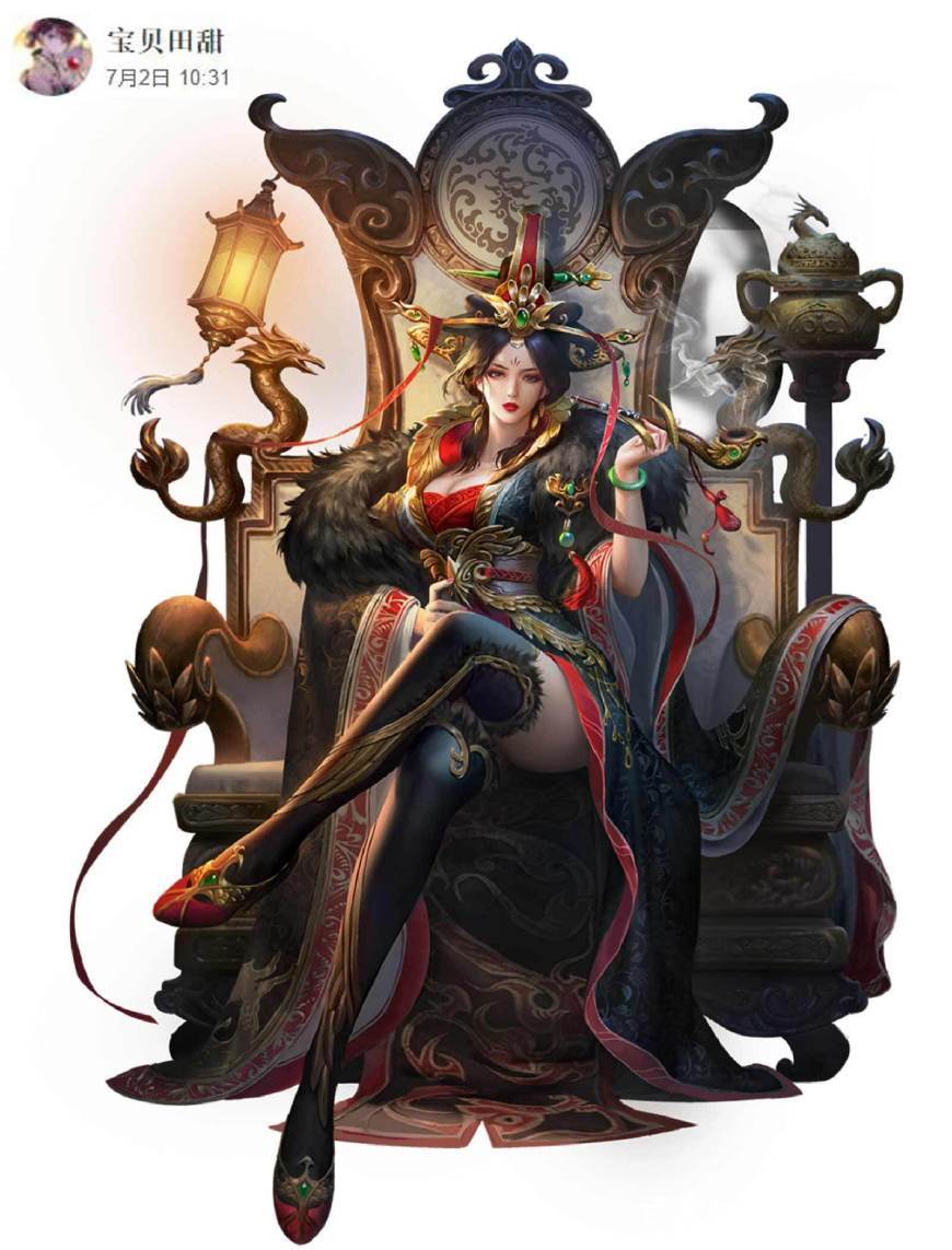 王者荣耀:芈月典藏皮肤新原画爆出,并非王者画风,而是妖妃