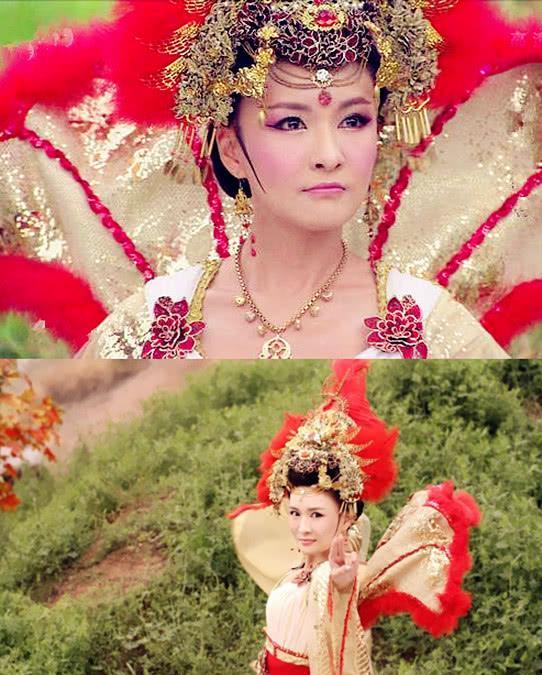 对于这个造型我也是不想说什么了,凤青青在剧中是胡