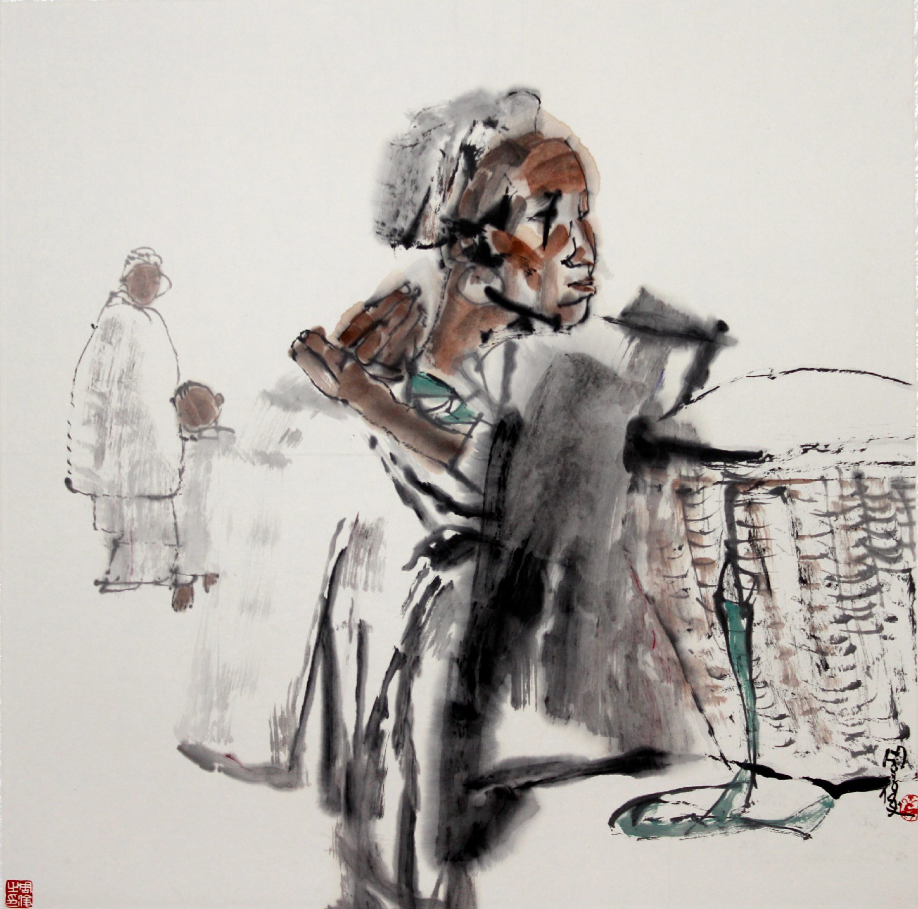 邵大箴:他笔下的人物形神兼备,形式语言很有艺术感染力!