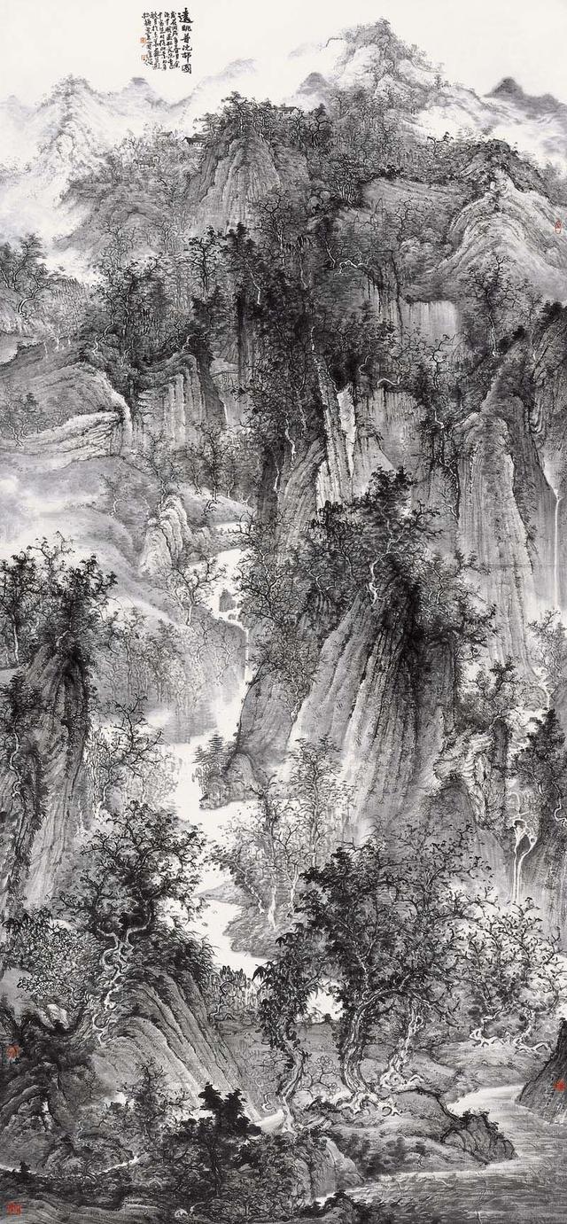 周逢俊画家《荒野苍凉的自然景观》