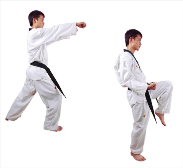 膝关节在跆拳道实战格斗中是最主要的武器之一