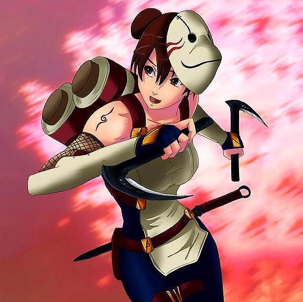 火影忍者木叶村的美女换成暗部造型后网友雏田太惊艳了