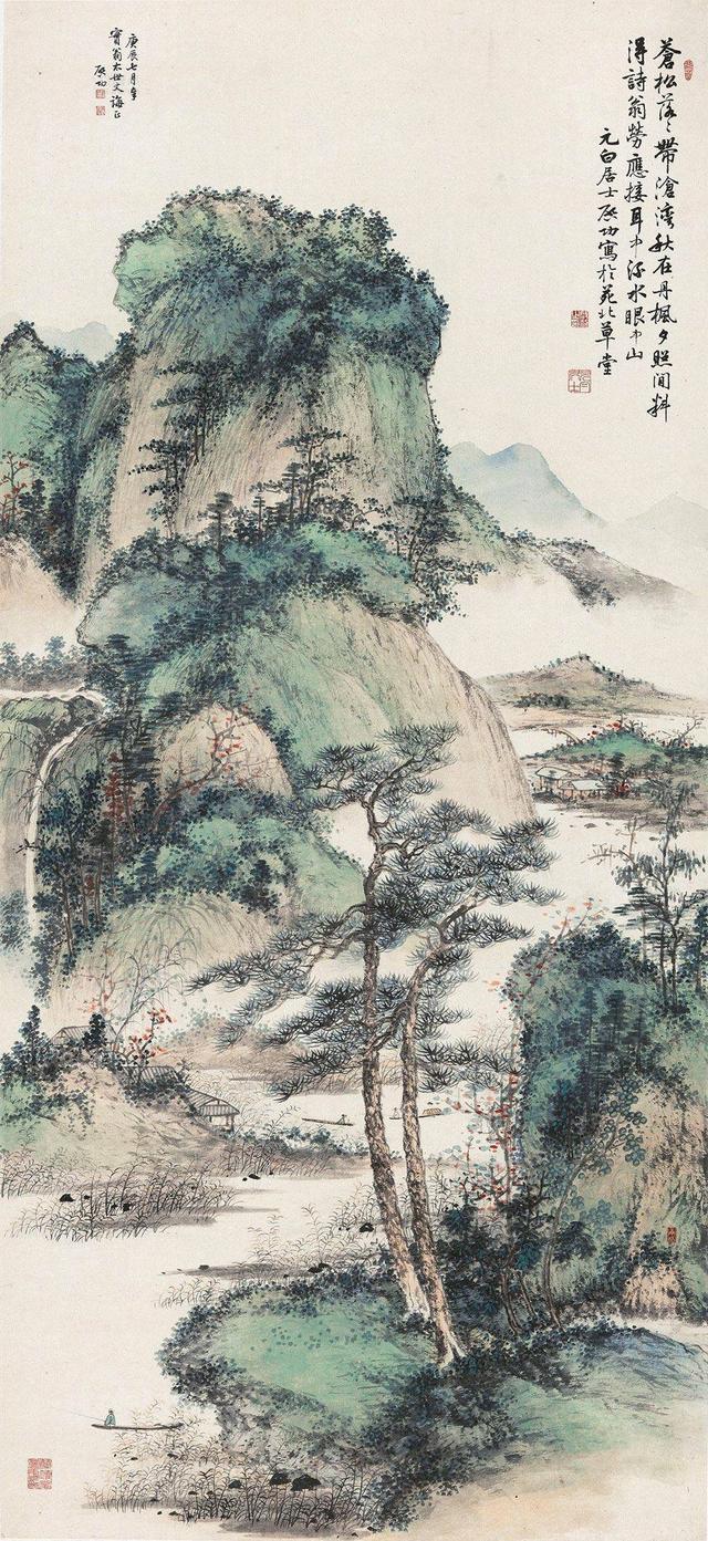 启功的画作不多,山水画作品更少,因此这位艺术界全才的启功大师,山水