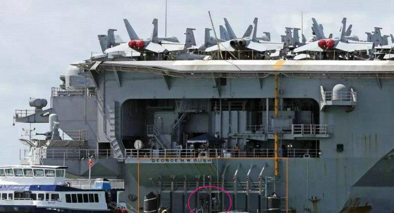 辽宁号航母舰艉的折叠式舷梯和大凹槽,有什么作用?