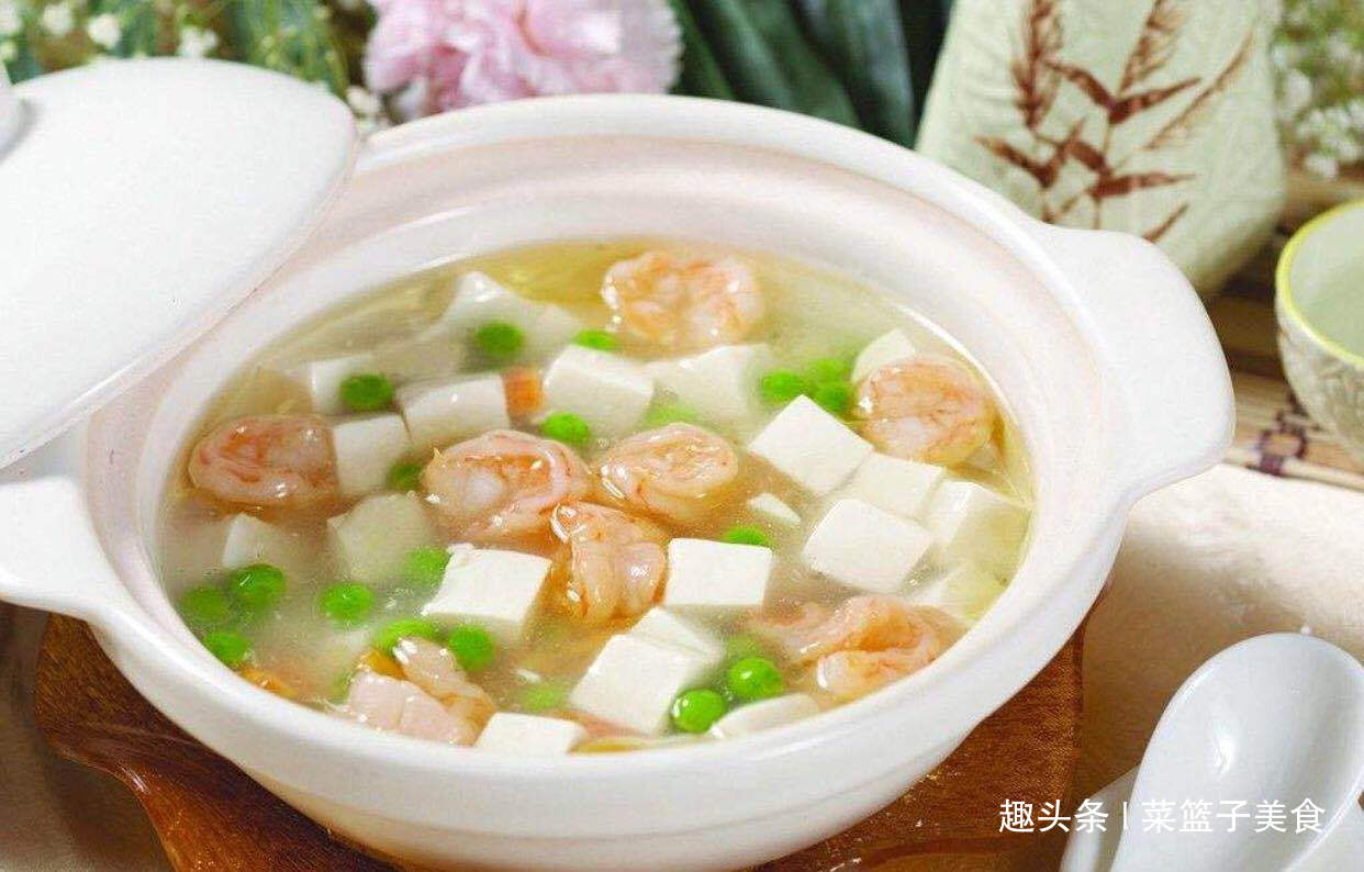 豆腐虾仁,孩子有口福了,比小鲜肉还鲜,简单方便又营养!