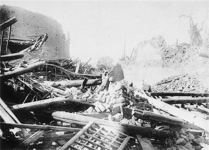 十张老照片,再现八国联军侵略中国时的断壁残垣