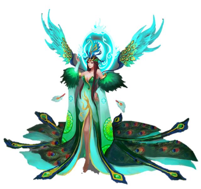 孔雀娉婷敞画屏华为nova4e雀翎蓝的美学密码