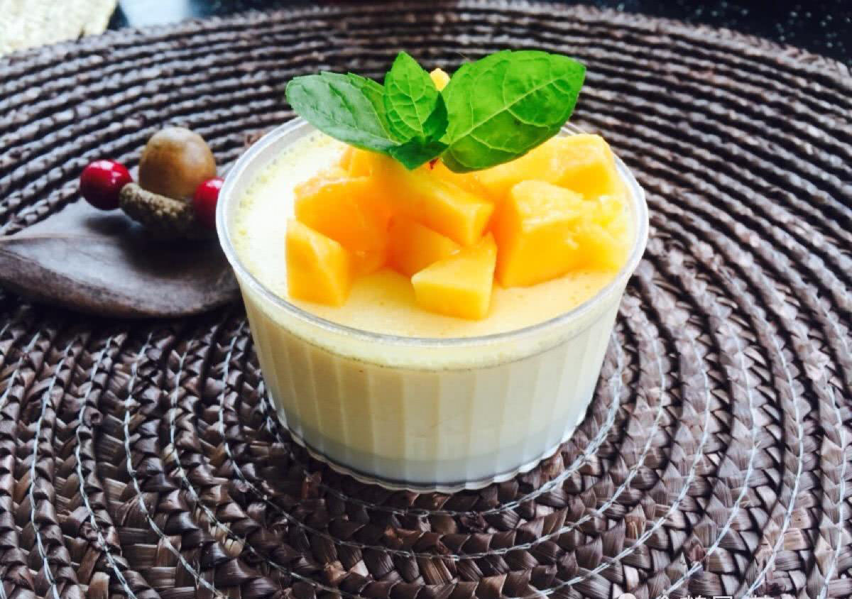 总裁夫人的布丁,好吃的牛奶芒果布丁,实验多次总算成功