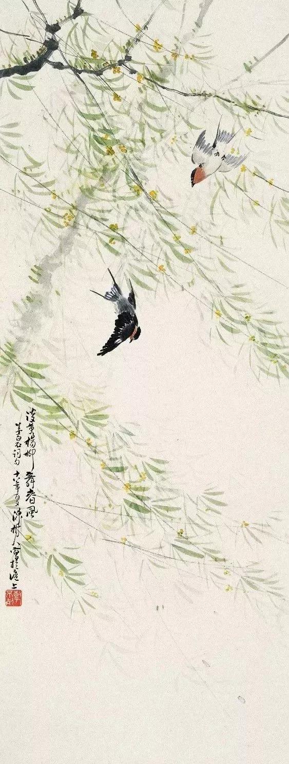 国画春燕
