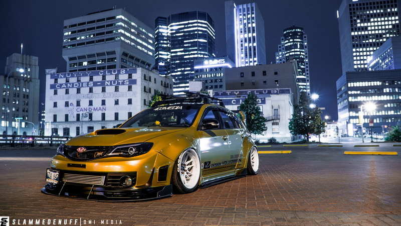 斯巴鲁十代翼豹wrx sti宽体改装