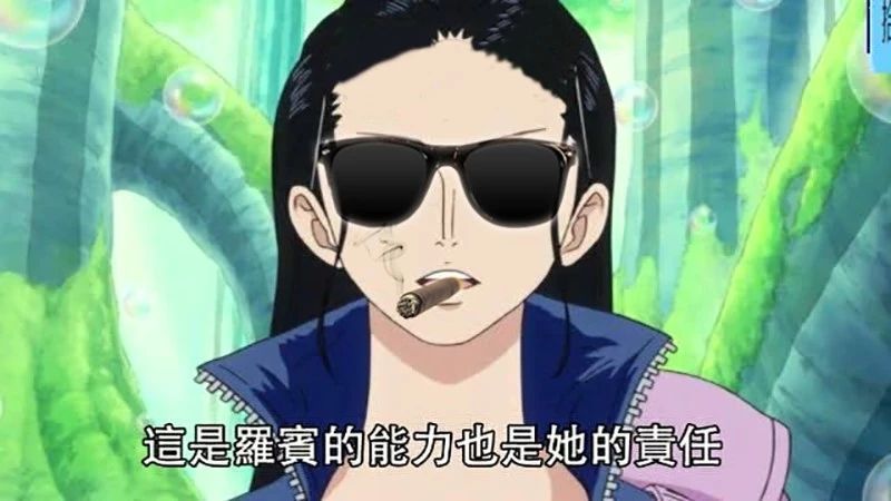 海贼王当草帽一伙戴上墨镜后娜美很调皮索隆相当帅气