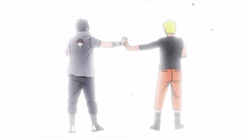 鸣人和佐助一起施展了六个术第二个只是装样子第六拯救了忍界