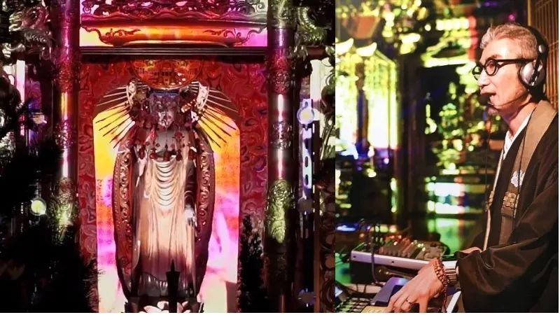 日本佛寺为吸引年轻信徒用佛教女团电音无人机打造新潮法会