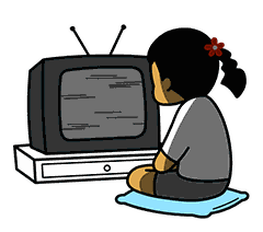 只能窝在家里看电视喽~~下雨天不上班的日子里,还能干什么?